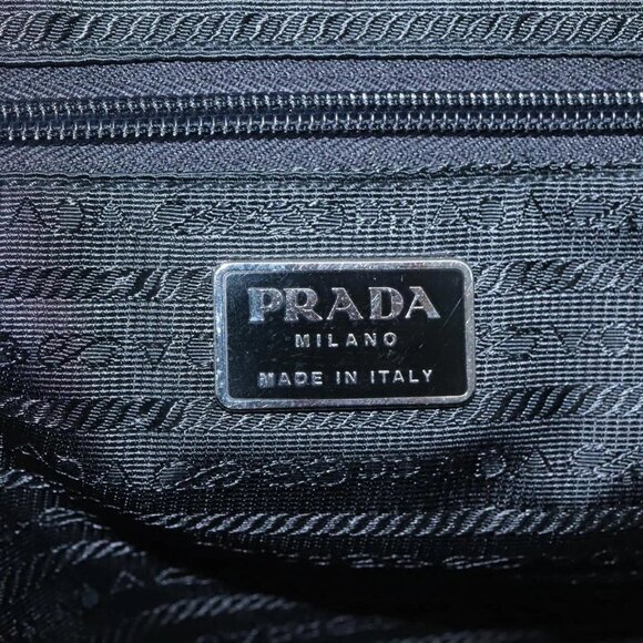 PRADA Hand Bag Nylon Black Auth - Picture 12 of 16
